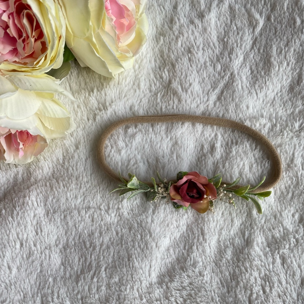 New born Rose photoshoot headband 🌹